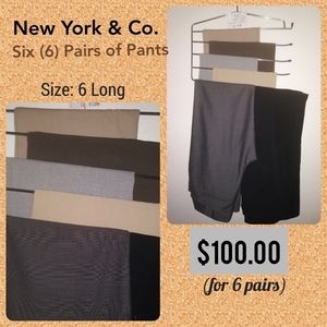 New York & Co. Pants (6 Pairs)